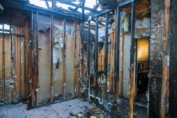 Professional Fire Damage Restoration technician working in Granite Falls, WA
